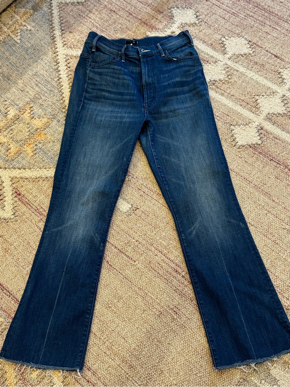 Mother The Hustler ankle fray jeans